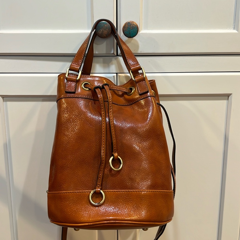 Stylish Brown Backpack With Versatile Design Leat… - image 2